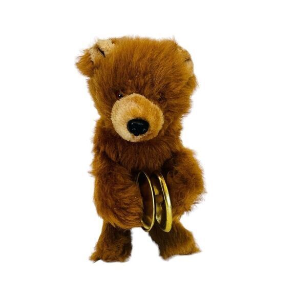 Other - Bear Max Carl Original‎ Playing Cymbals Wind Up Toy Works Well West Germany VTG